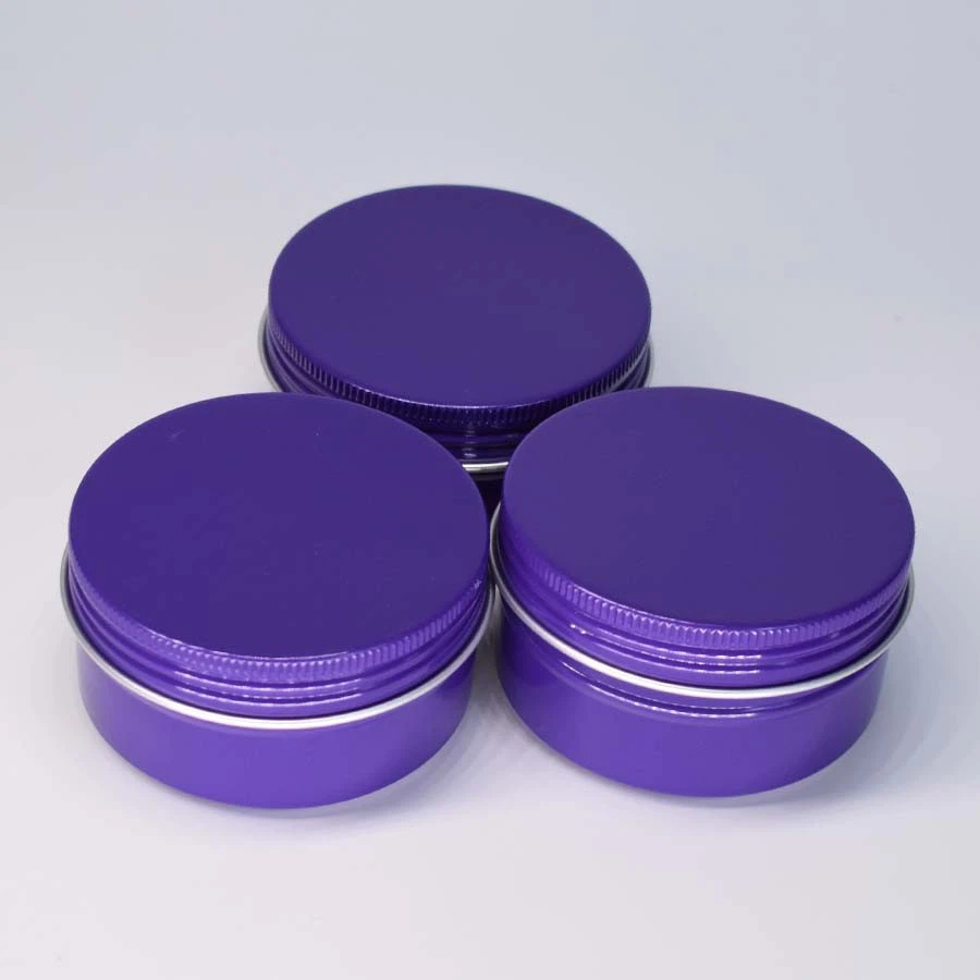 25ml Purple Custom Embossing Aluminum Gift Box