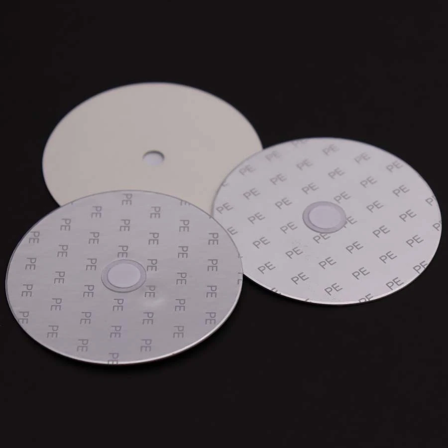 Air Release Aluminum Foil Seal Induction Vented Wads Liners For Hydrogen Peroxide