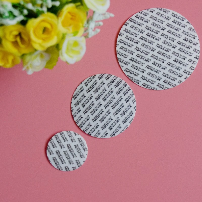 self adhesive pressure sensitive seal gasket press cap liners